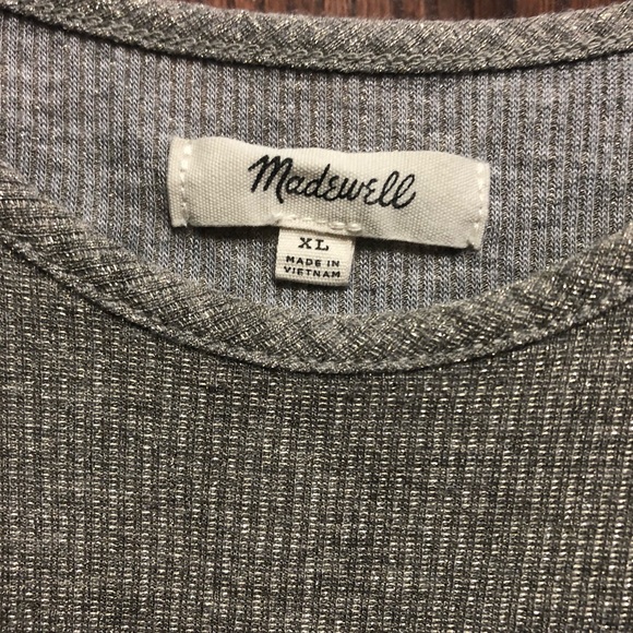 Madewell Ruffle Sleeve Sparkle Tank - Size XL - Picture 3 of 5